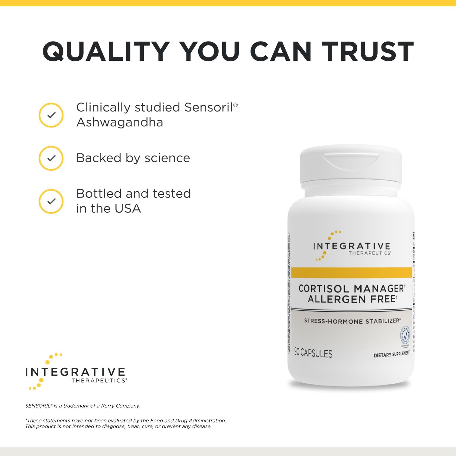 Integrative Therapeutics producto en ambiente relajado para apoyar calma