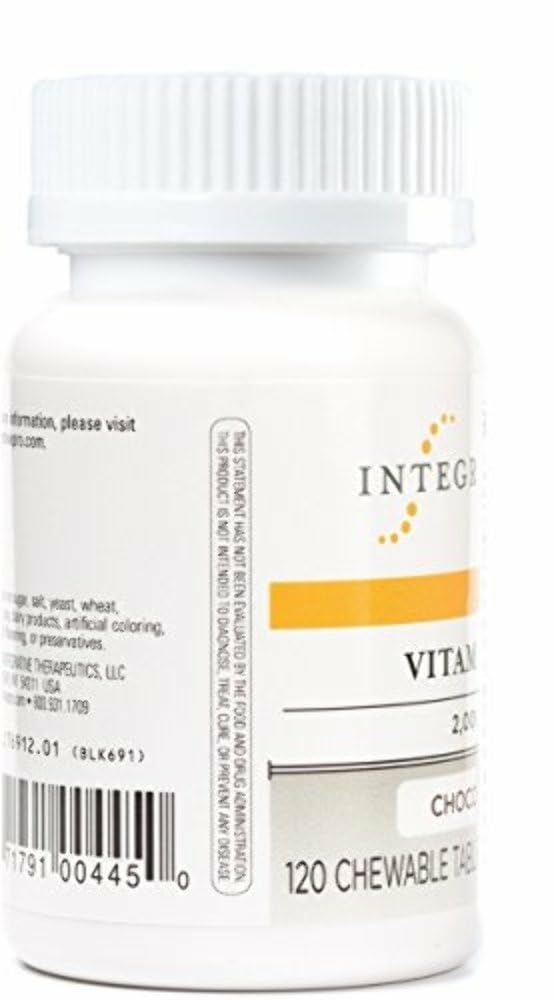 Integrative Therapeutics tableta junto a moneda para comparar tamaño y porción práctica