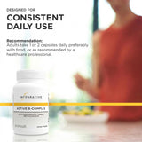 Integrative Therapeutics estilo de vida: persona activa desayunando con suplemento