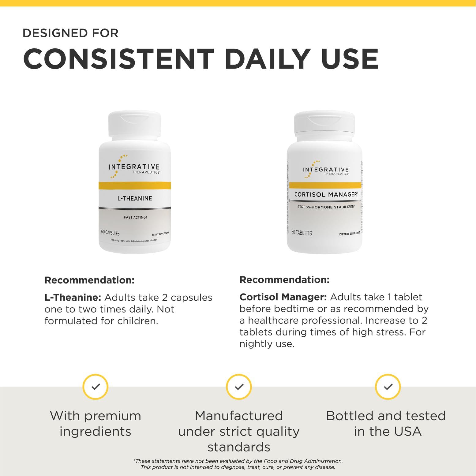 Integrative Therapeutics producto en escena relajante para demostrar apoyo al bienestar