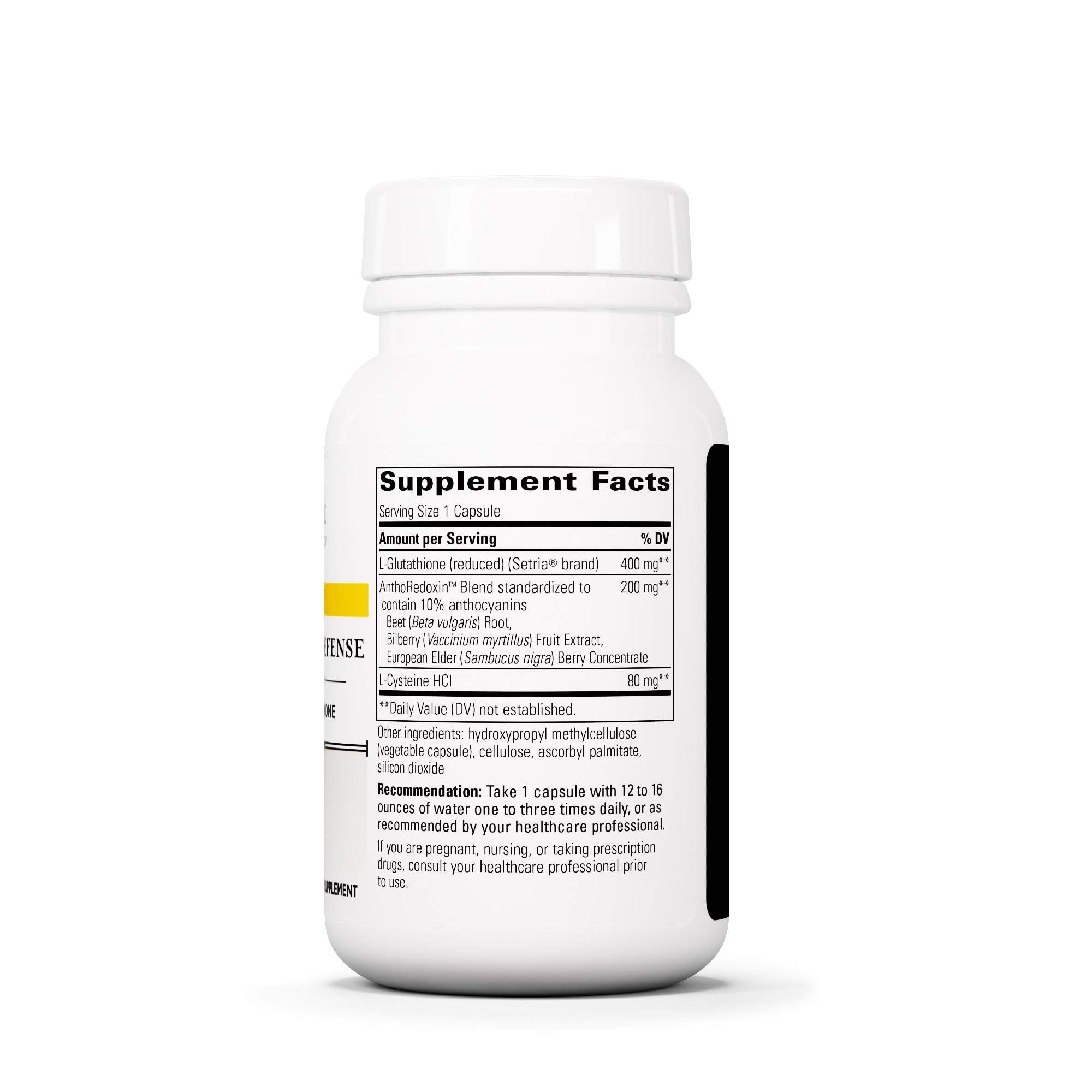Integrative Therapeutics etiqueta con ingredientes y dosis legible al detalle