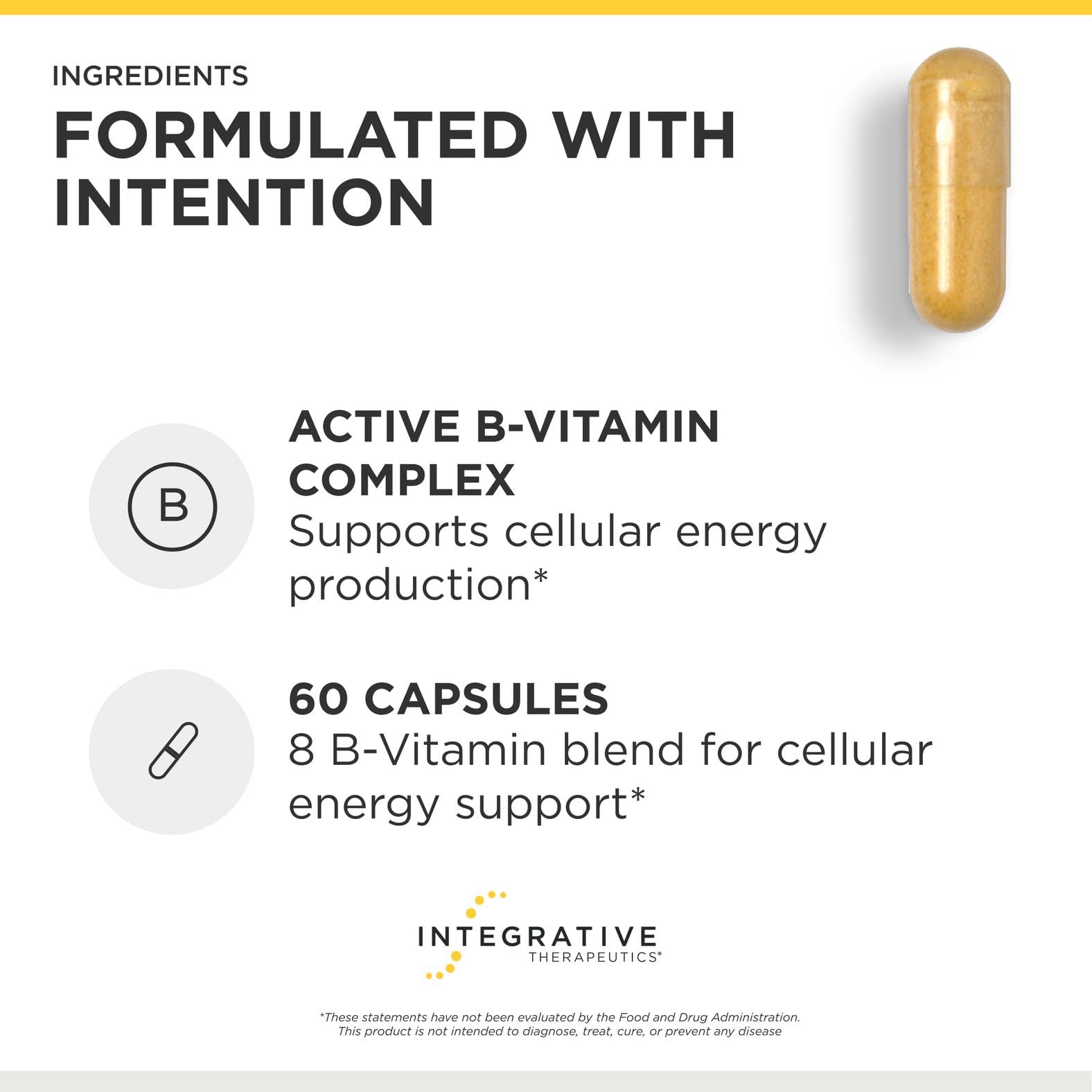 Integrative Therapeutics detalle de la etiqueta con ingredientes y formas activas