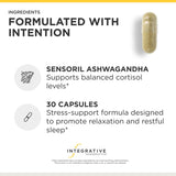 Integrative Therapeutics etiqueta con lista de ingredientes y beneficios visibles