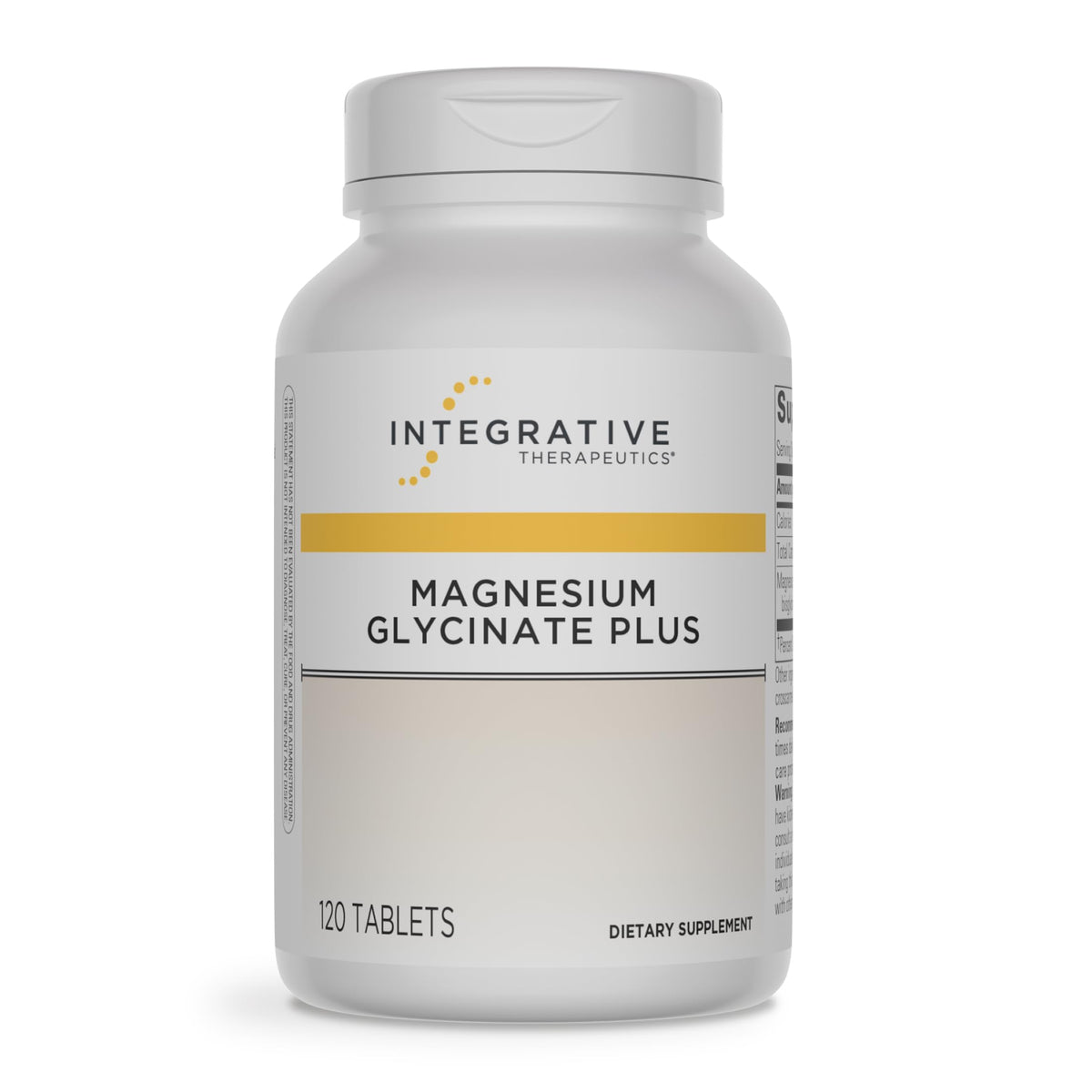 Integrative Therapeutics frasco delantero mostrando etiqueta clara y beneficios