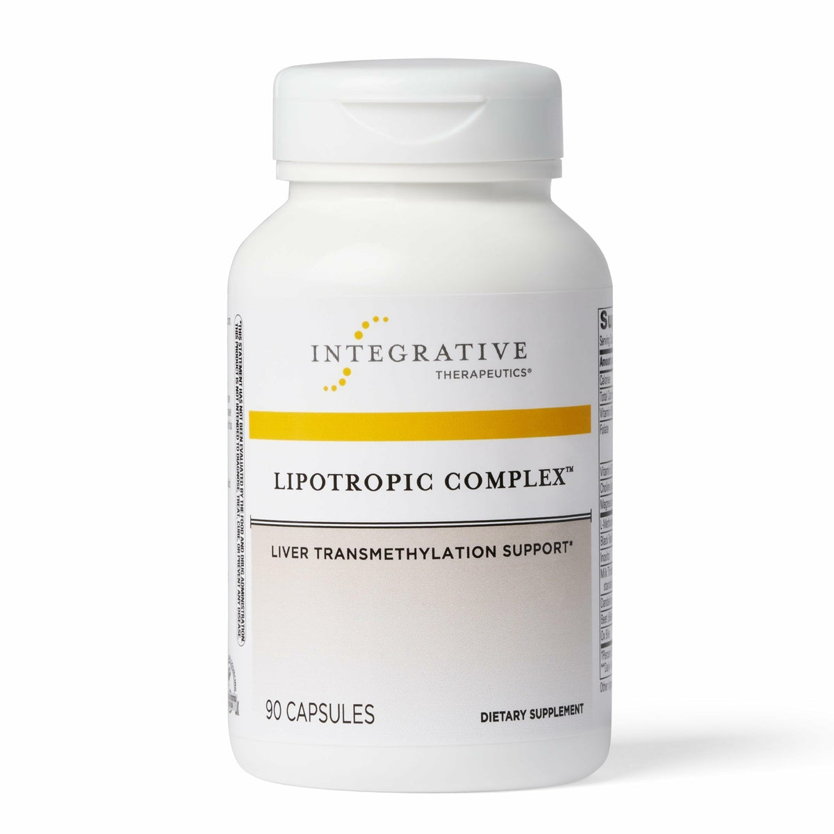 Integrative Therapeutics frasco frente mostrando etiqueta y beneficio soporte hepático