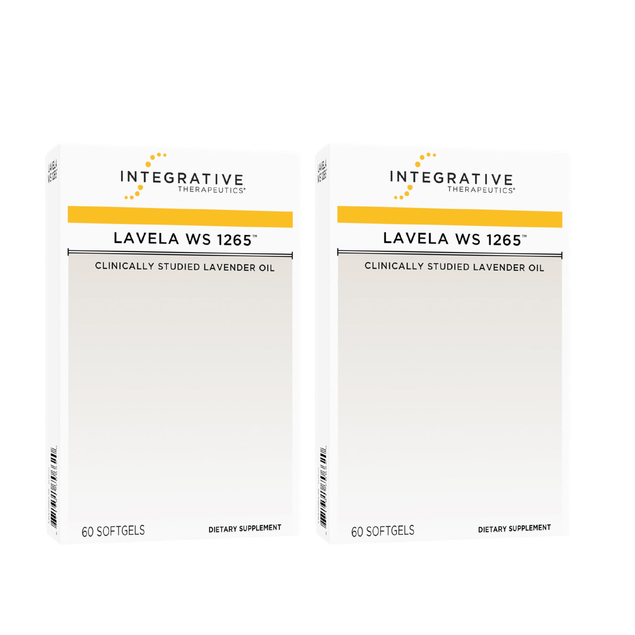 Integrative Therapeutics frasco frontal mostrando 120 softgels y claridad de dosis