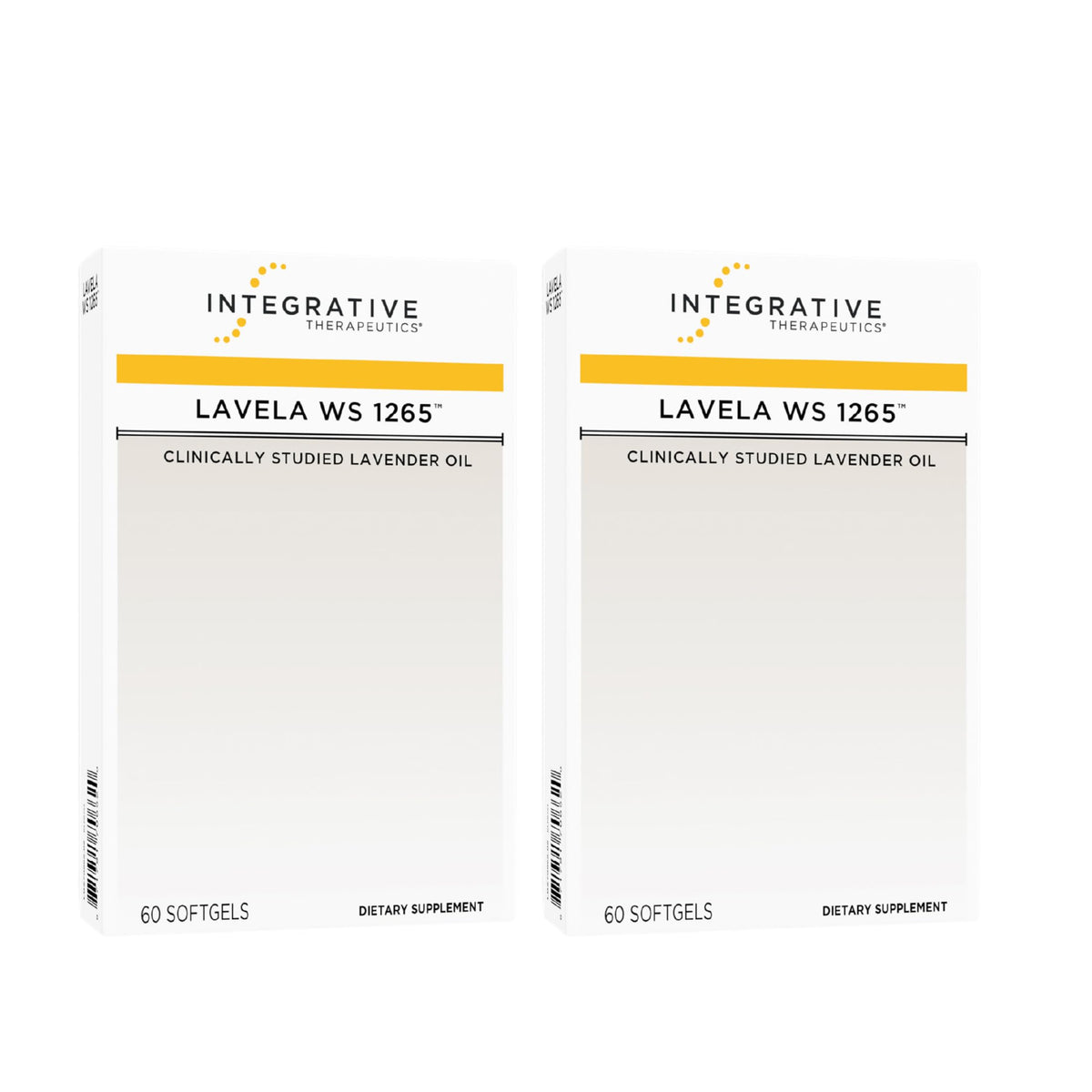Integrative Therapeutics frasco frontal mostrando 120 softgels y claridad de dosis