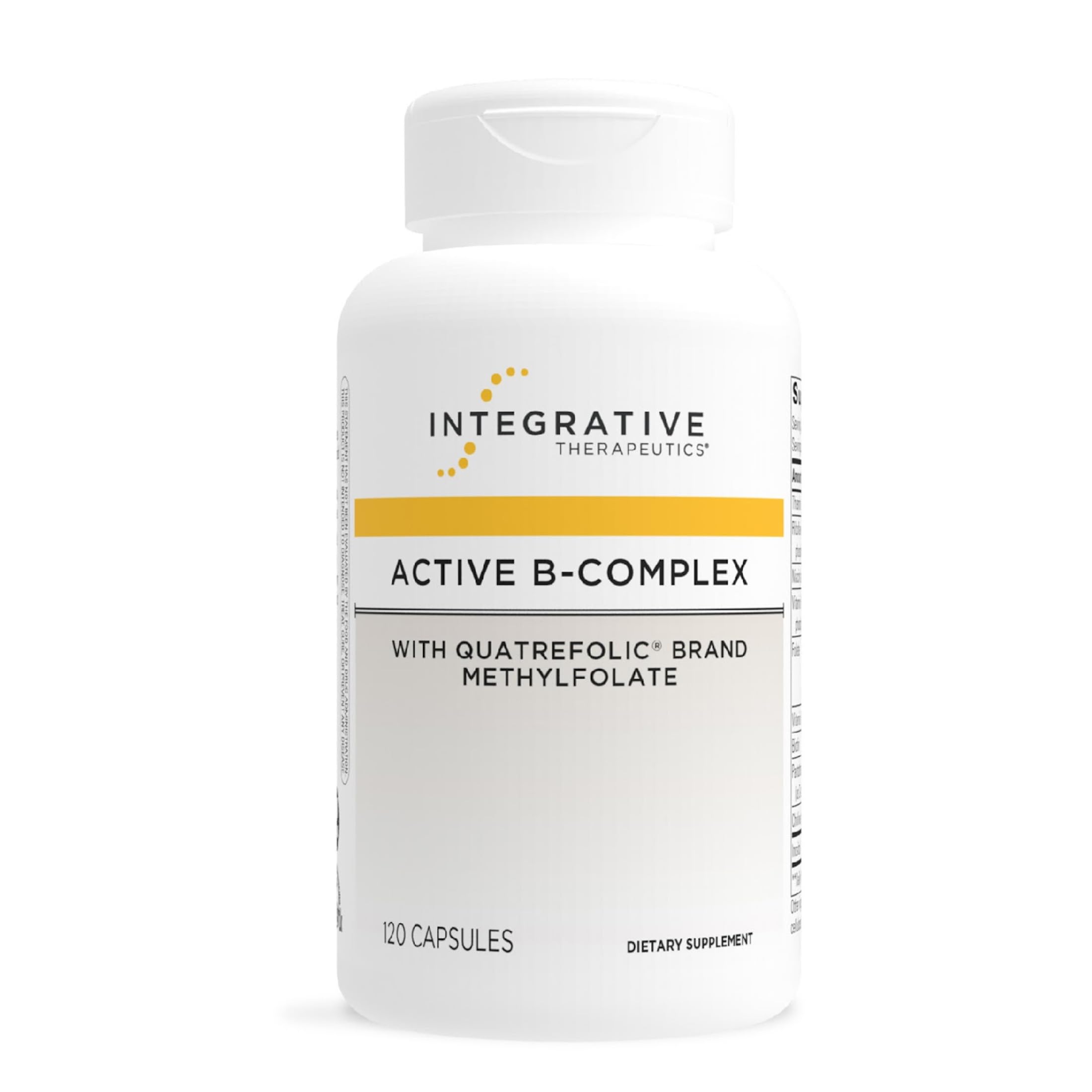 Integrative Therapeutics frasco frontal mostrando el producto y su pureza
