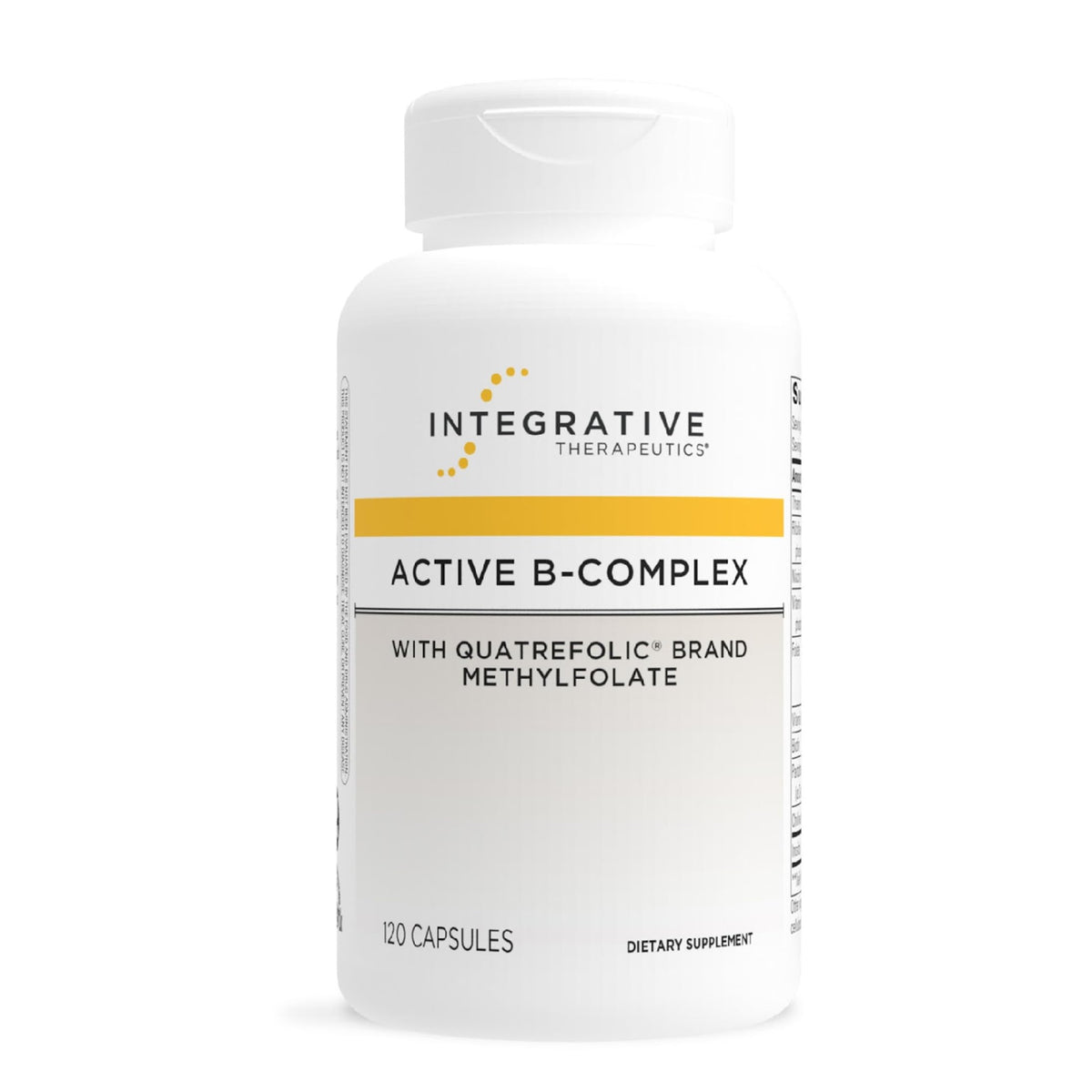 Integrative Therapeutics frasco frontal mostrando el producto y su pureza