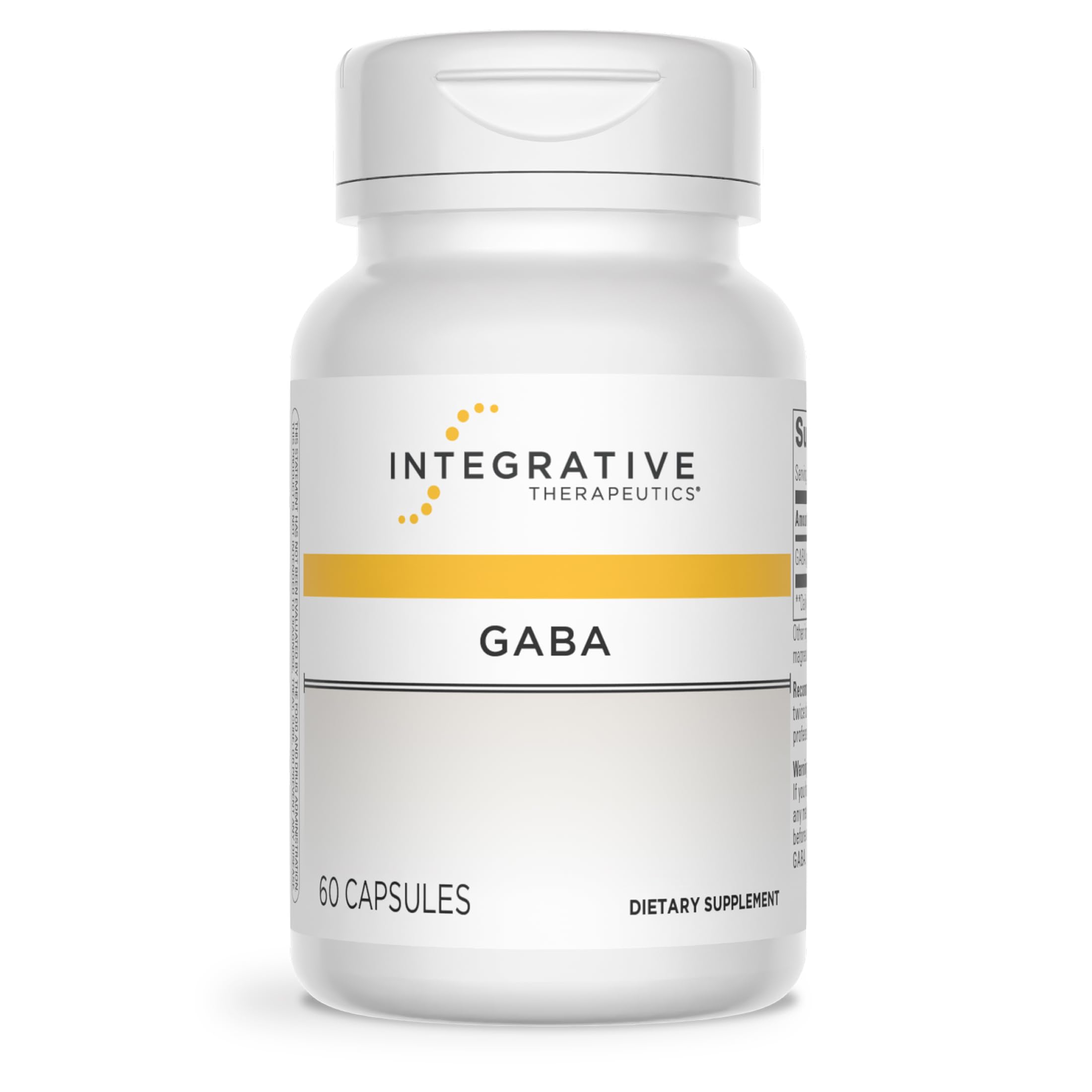 Integrative Therapeutics frasco frontal mostrando etiqueta y beneficio nervioso