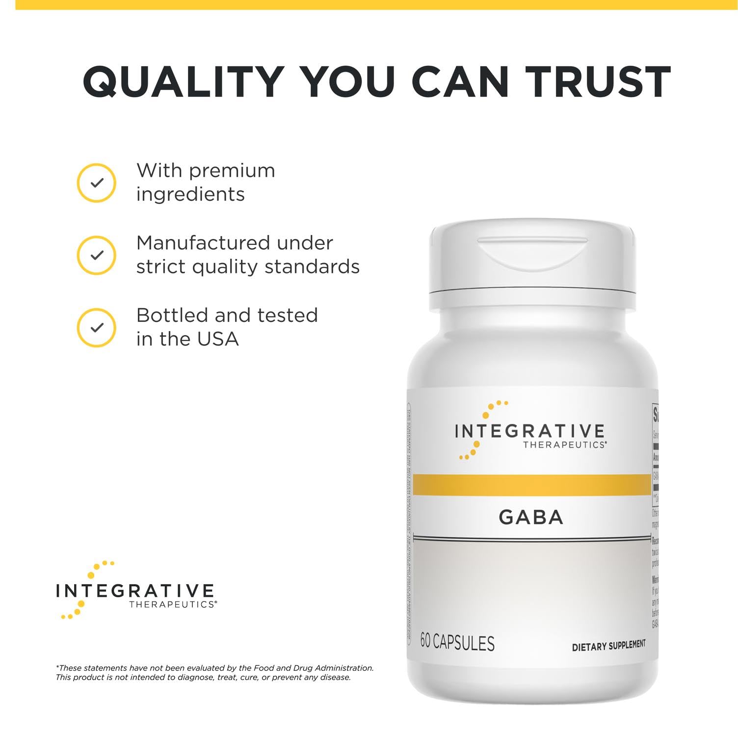 Integrative Therapeutics vista cercana del polvo dentro de la cápsula, calidad