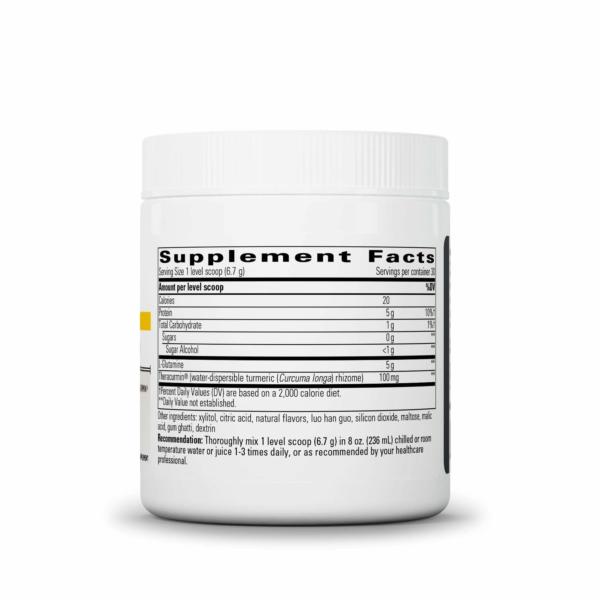 Integrative Therapeutics polvo limón lima detalle de textura fina