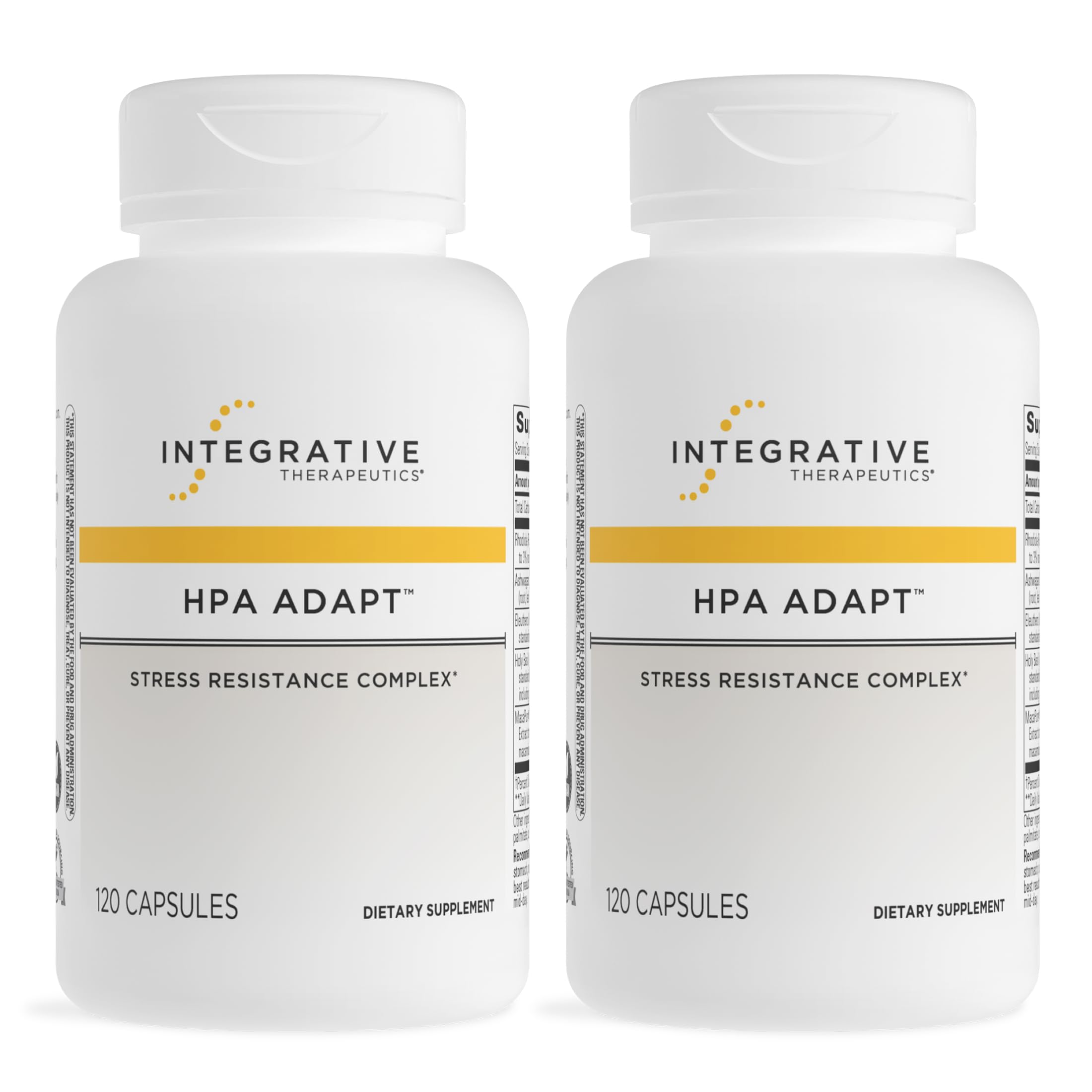 Integrative Therapeutics botella frontal mostrando diseño y ventaja vegana