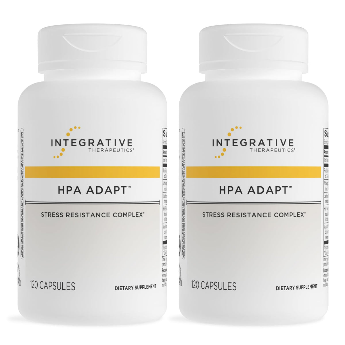 Integrative Therapeutics botella frontal mostrando diseño y ventaja vegana
