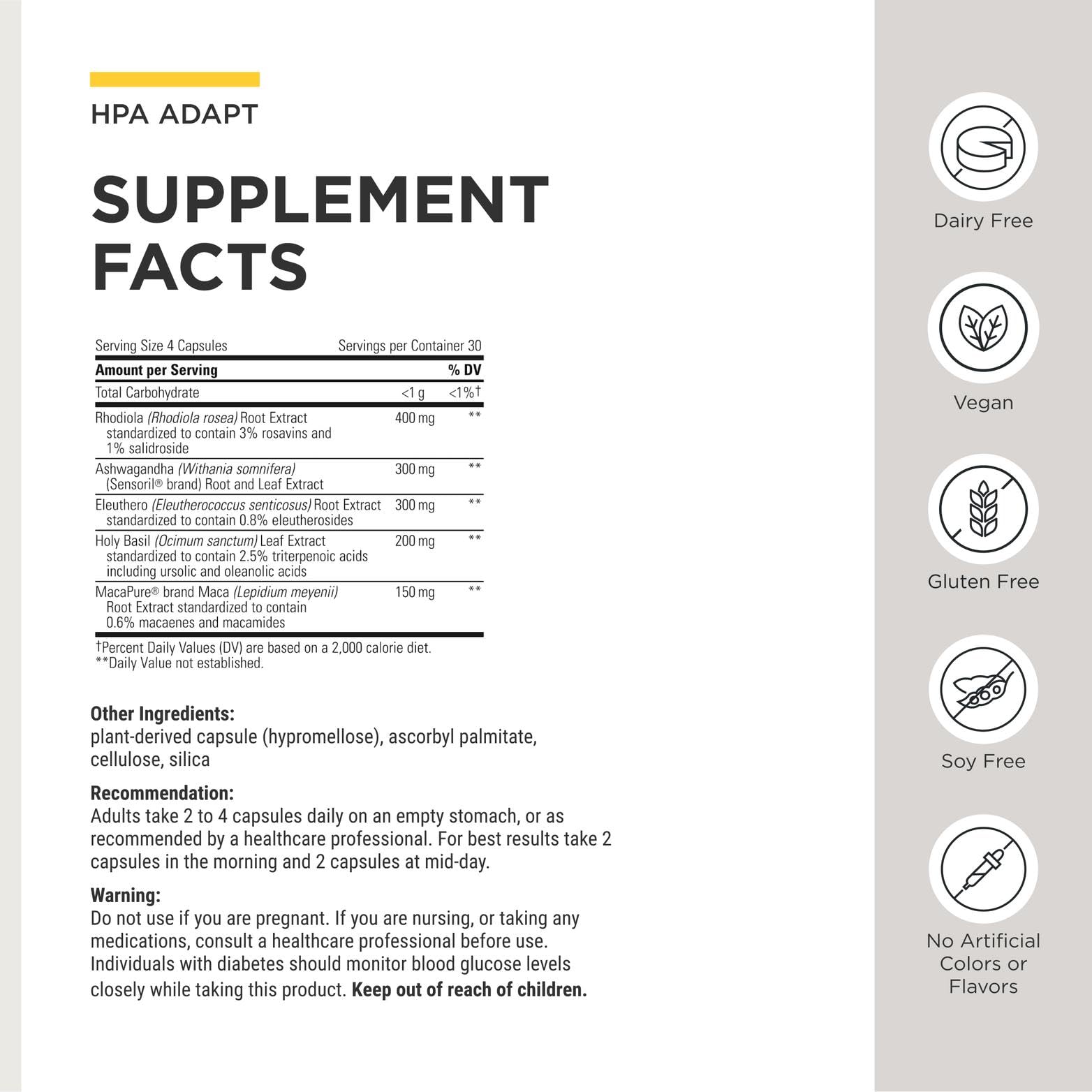 Integrative Therapeutics polvo de extracto mostrando pureza y concentración natural