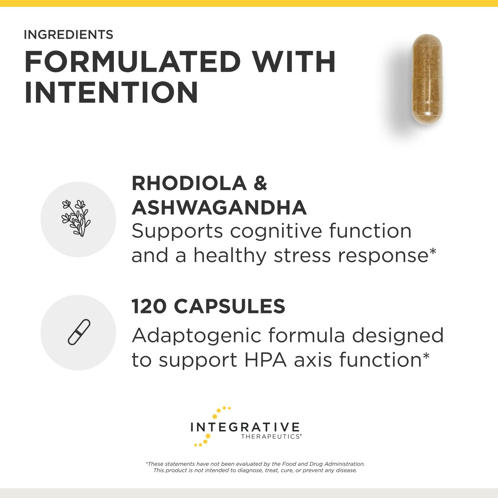 Integrative Therapeutics cápsula con vaso de agua para toma diaria conveniente