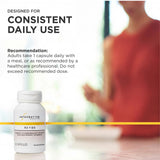 Integrative Therapeutics cápsulas junto a elementos activos en ambiente de bienestar