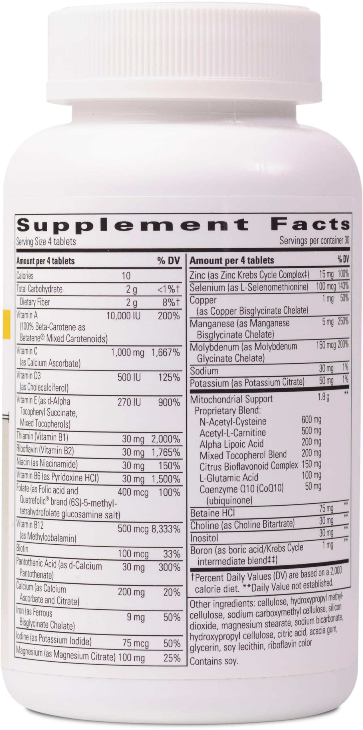 Integrative Therapeutics textura y detalle de un comprimido, enfoque en pureza