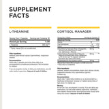 Integrative Therapeutics L-Theanine cápsulas en primer plano para calma sin somnolencia