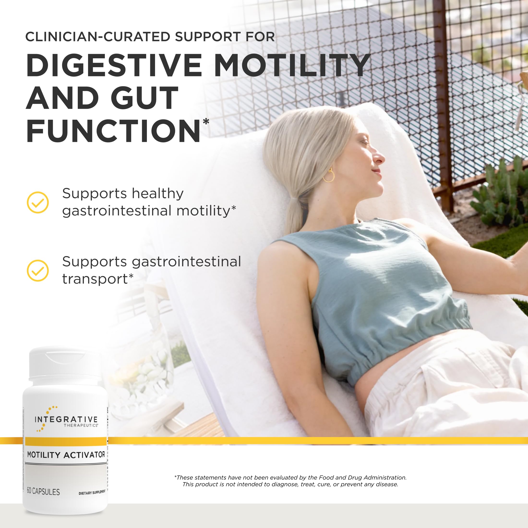 Integrative Therapeutics cápsulas detalle mostrando textura y fácil ingestión