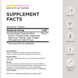 Integrative Therapeutics etiqueta con ingredientes y información de dosificación