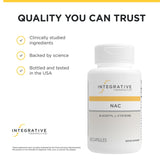 Integrative Therapeutics frasco abierto mostrando cápsulas listas para uso