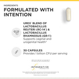 Integrative Therapeutics Pro-Flora etiqueta con ingredientes y detalle de las cepas beneficiosas