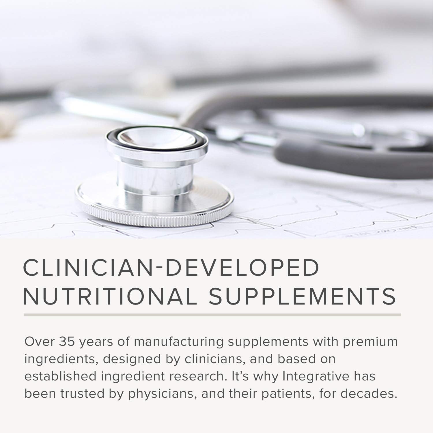 Integrative Therapeutics etiqueta nutricional ProThrivers con instrucciones y composición