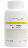 Integrative Therapeutics envase frontal del Resveratrol Ultra HP mostrando 60 cápsulas y claridad de uso