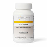 Integrative Therapeutics Rhizinate vista frontal del envase mostrando 100 tabletas y beneficios