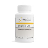 Integrative Therapeutics frasco Similase Lipo vista frontal, claridad de etiqueta y beneficio digestivo