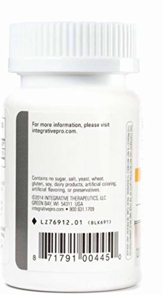 Integrative Therapeutics primer plano de textura de tableta que muestra calidad y fácil masticación