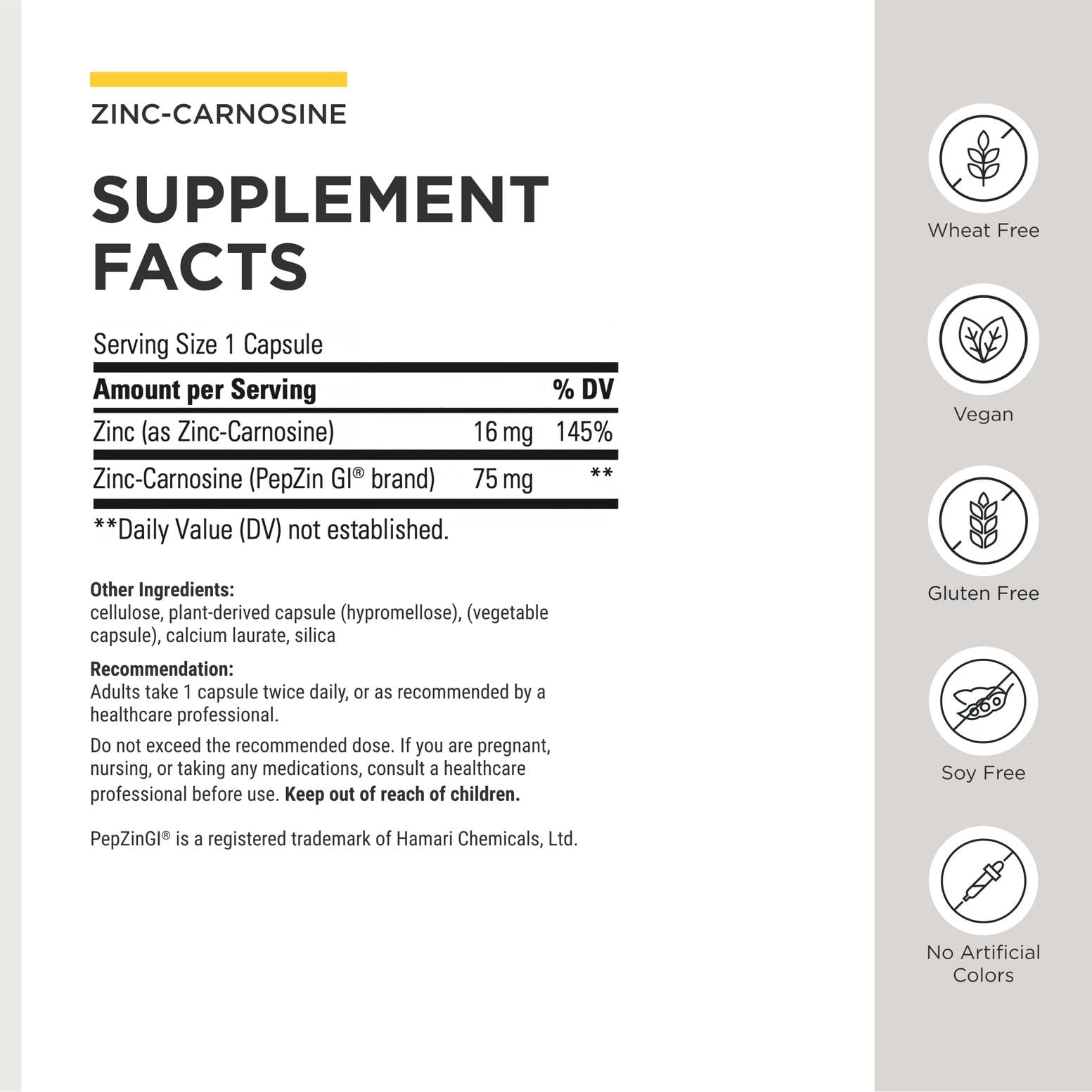 Integrative Therapeutics polvo del ingrediente para ilustrar textura y pureza