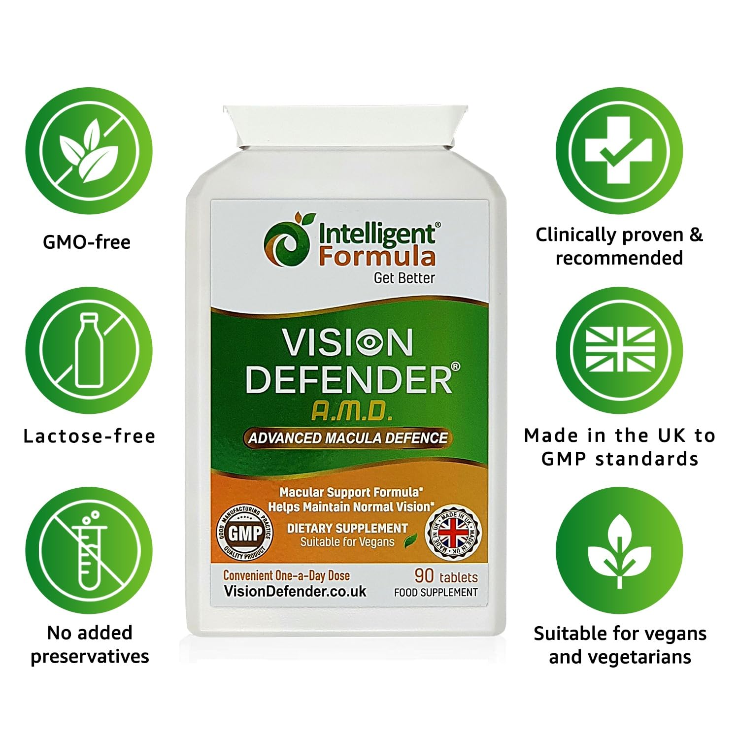 Intelligent Formula comprimido en mano para comparar tamaño y conveniencia