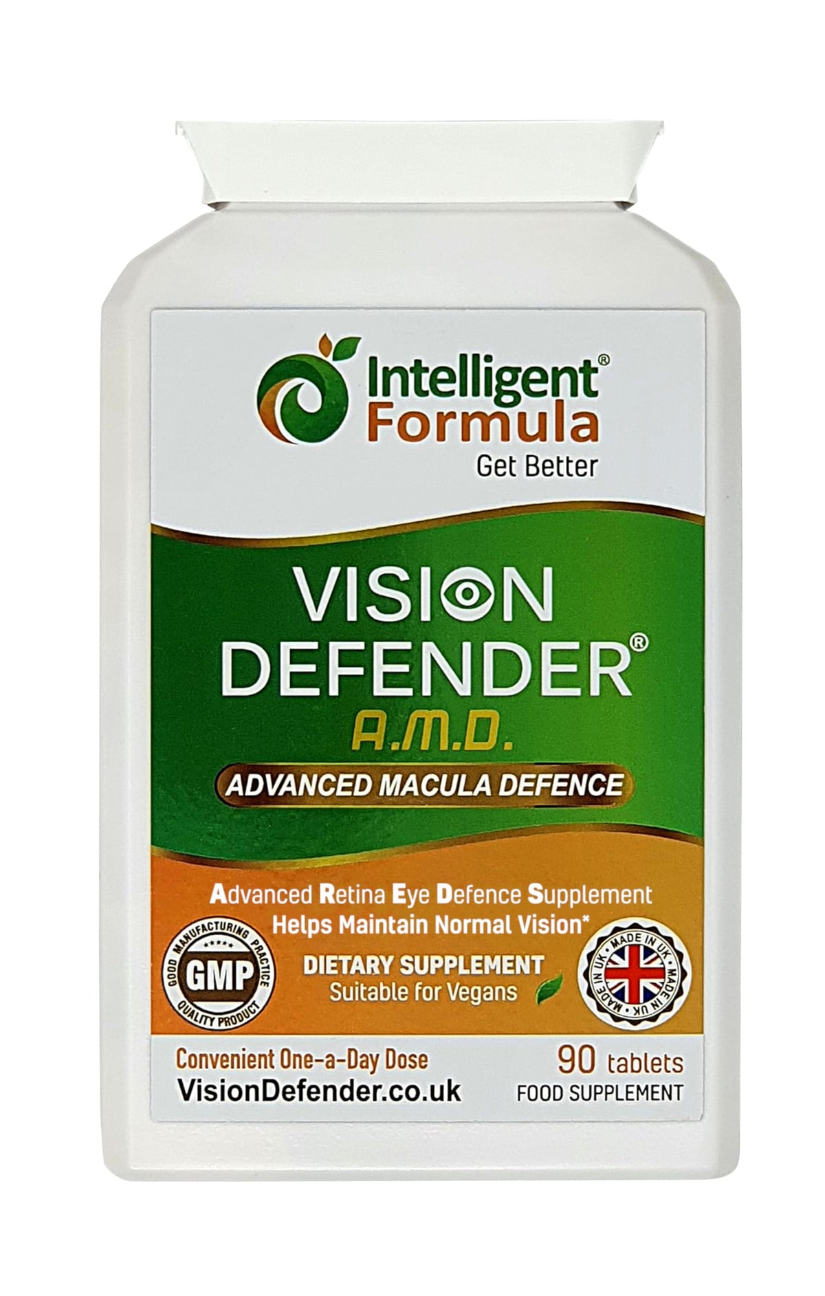 Intelligent Formula visión defensor frente del envase mostrando beneficio claridad