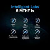 Intelligent Labs botella abierta con cápsulas para mostrar contenido real
