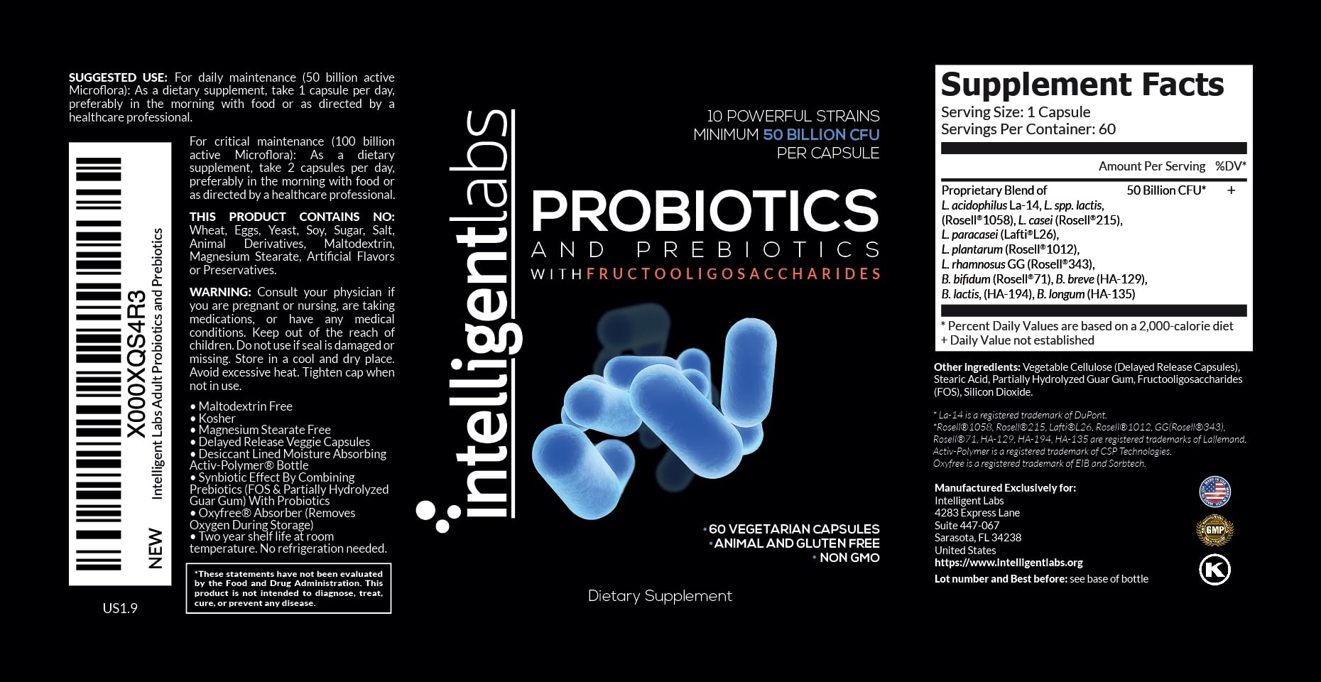 Intelligent Labs desecante Oxyfree en botella, reduce oxígeno