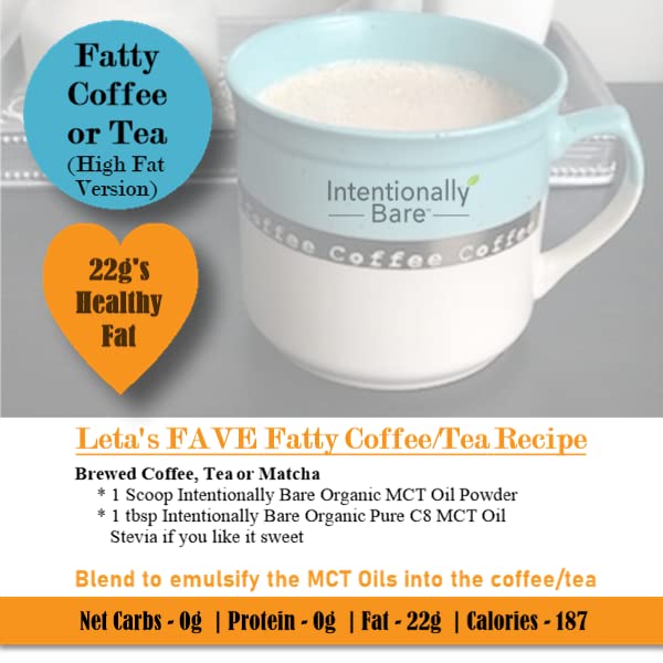 Intentionally Bare aceite en batido saludable ideal para rutinas Keto y Paleo