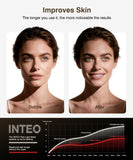 INTEO primer plano de los 680 LEDs que aseguran iluminación uniforme facial