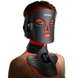 INTEO vista frontal de la máscara mostrando la cobertura completa y diseño ergonómico