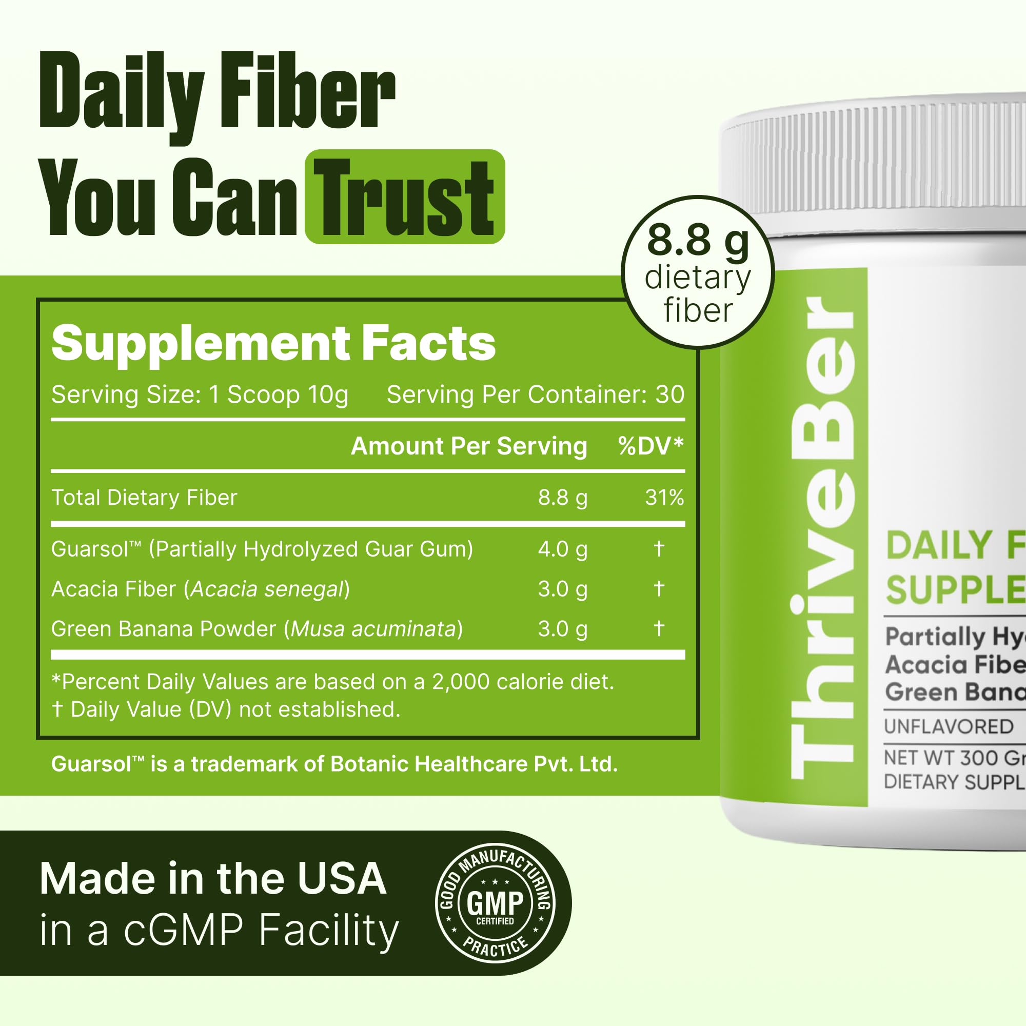 Intestinal Fortitude ThriveBer mezclado en batido demostrando uso en bebidas y sabor neutro