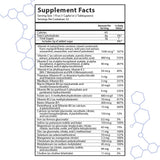 intraKID etiqueta con lista de vitaminas y minerales, transparencia en ingredientes