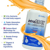 intraMAX en cocina junto a frutas indicando uso cotidiano y conveniencia