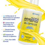 Escena de entrenamiento con IntraMin para apoyar hidratación y recuperación