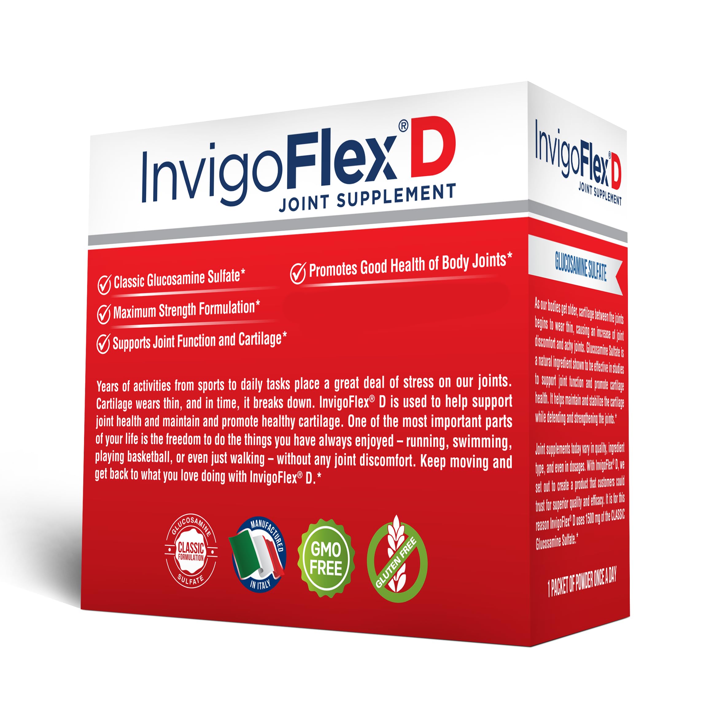 INVIGOFLEX persona activa corriendo, apoyar movilidad y comodidad