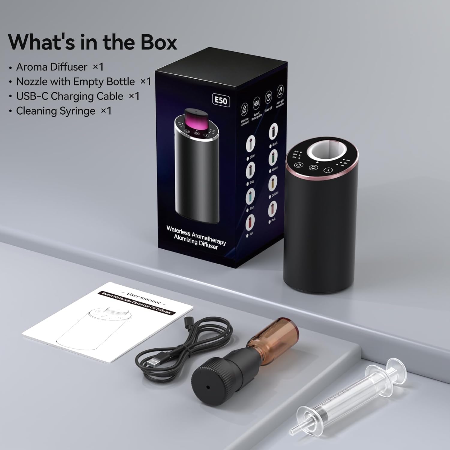 INXDOLHOM caja del producto con accesorios y manual de usuario incluidos
