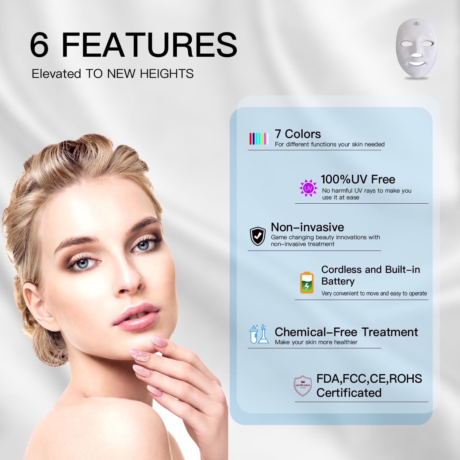 Mascarilla IOBTY en ambiente relajante, ideal para rutinas nocturnas y cuidado personal