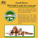 IP6 Gold comparación de tamaño del envase para duración