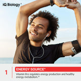 IQ BIOLOGY etiqueta con ingredientes orgánicos y forma metilcobalamina