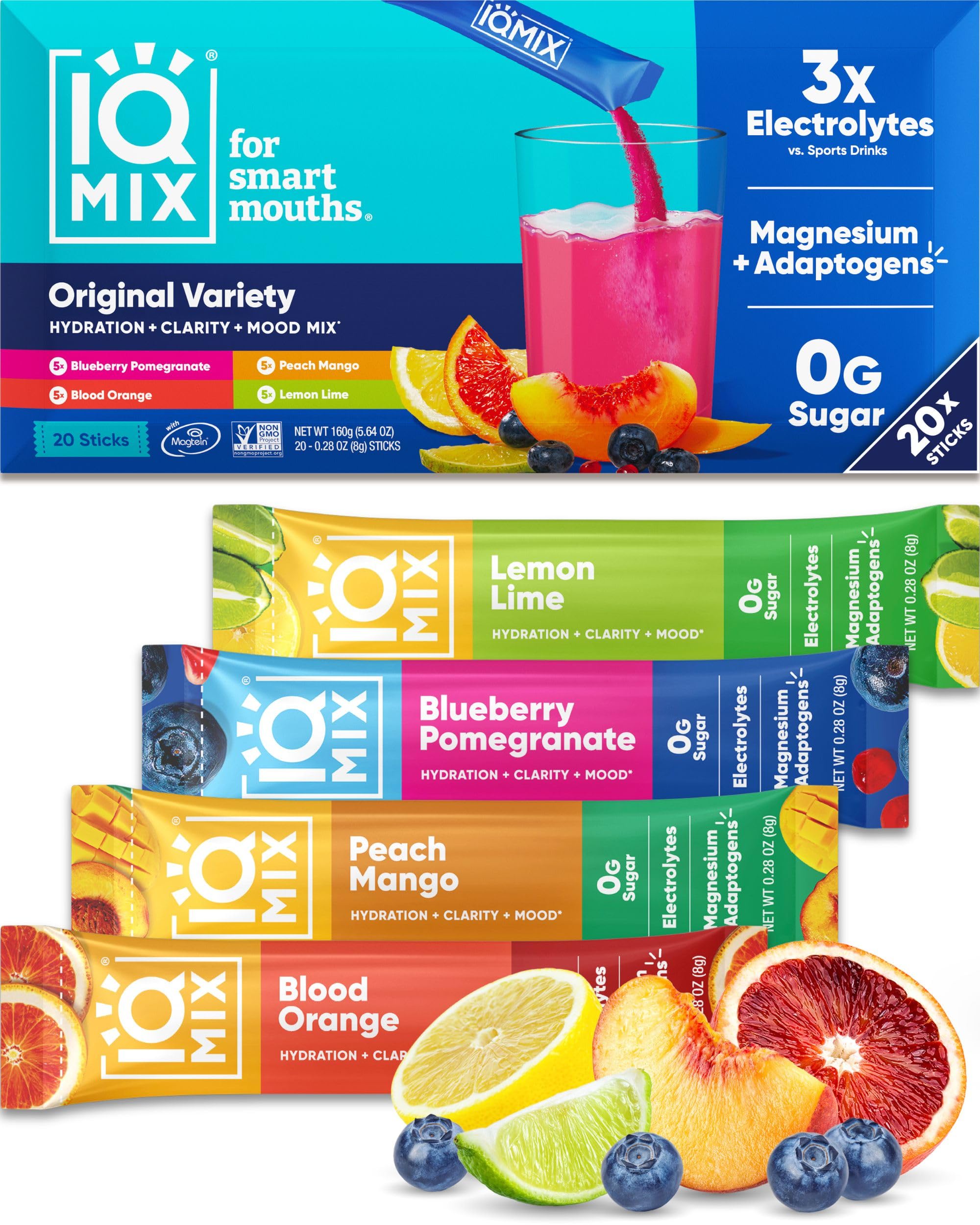 IQBAR IQMIX frente del empaque mostrando el pack variedad y conveniencia